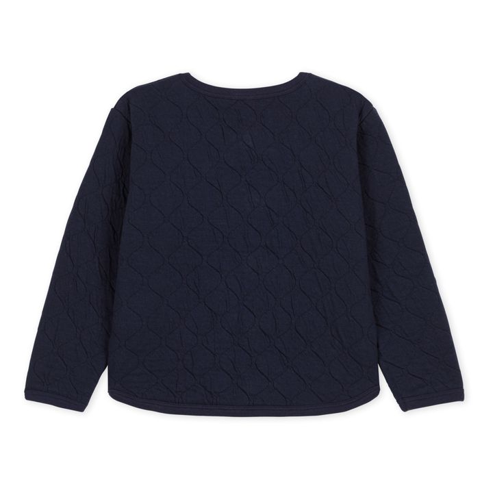 Cora Quilted Cardigan Navy blue- Product image n°3