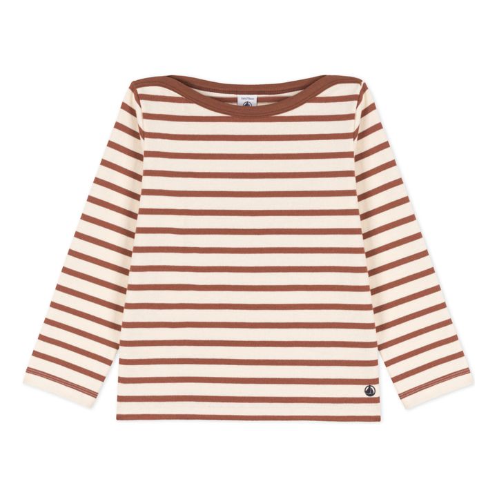 Striped Jersey Sweatshirt | Braun- Produktbild Nr. 0