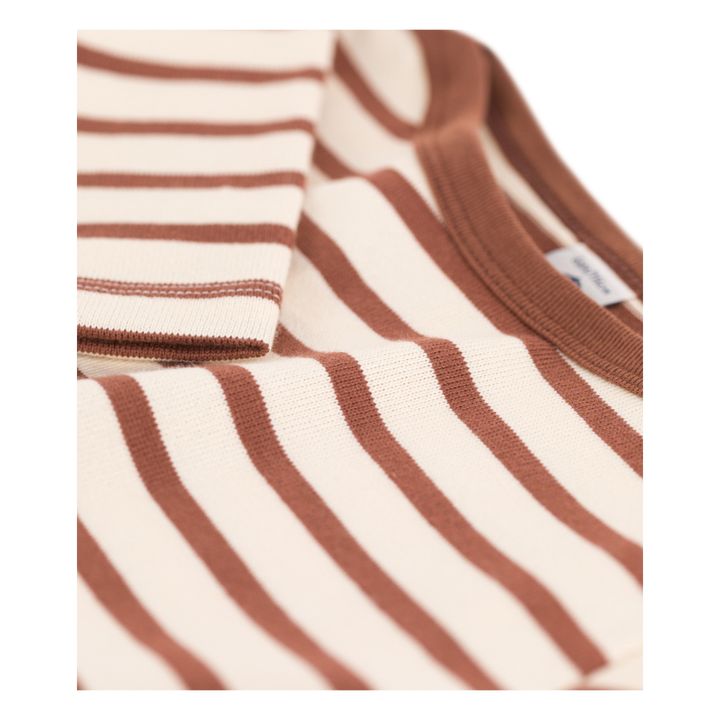 Striped Jersey Sweatshirt | Braun- Produktbild Nr. 1