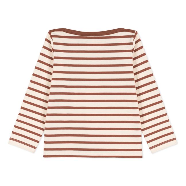 Striped Jersey Sweatshirt Brown