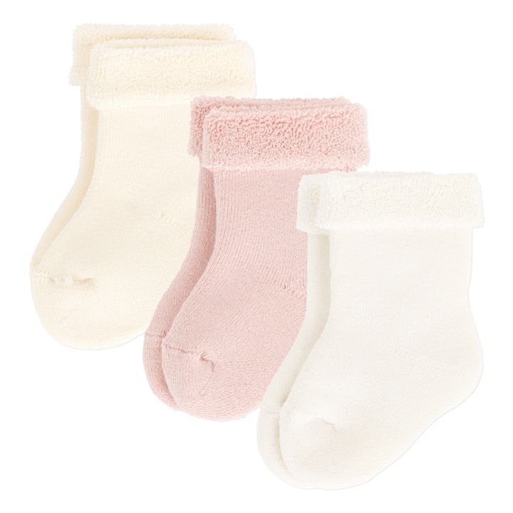 Organic Cotton Socks - Set of 3 Blanco- Imagen del producto n°0