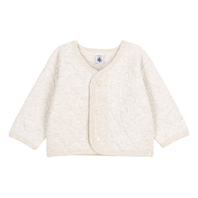 Cyrus Quilted Cardigan | Beige
