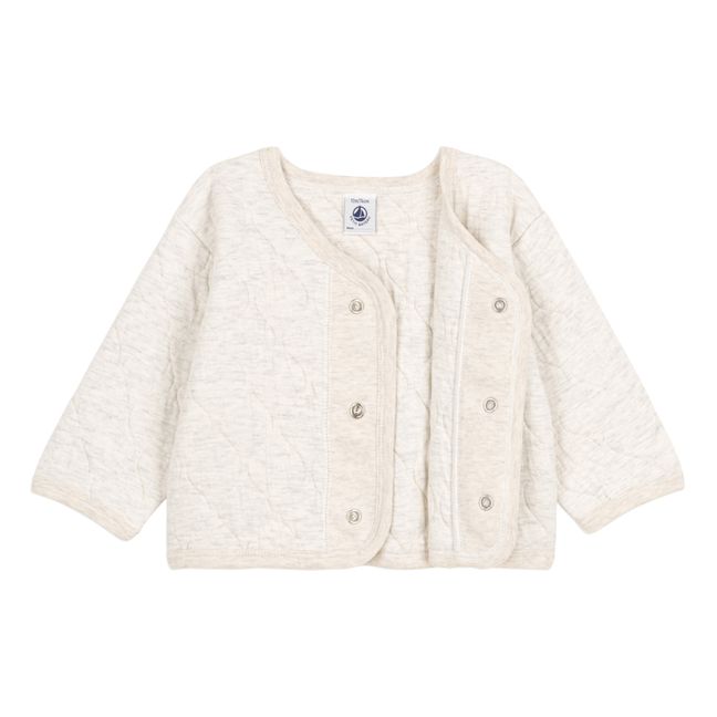 Cyrus Quilted Cardigan Beige