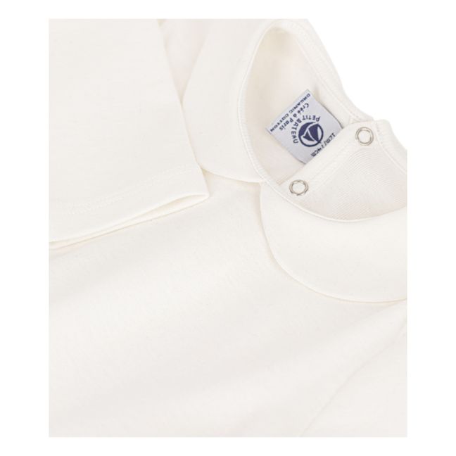 Capeline Organic Cotton Peter Pan Collar Blouse | White