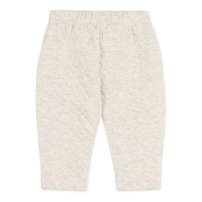 Capucin Quilted Tubic Joggers Beige