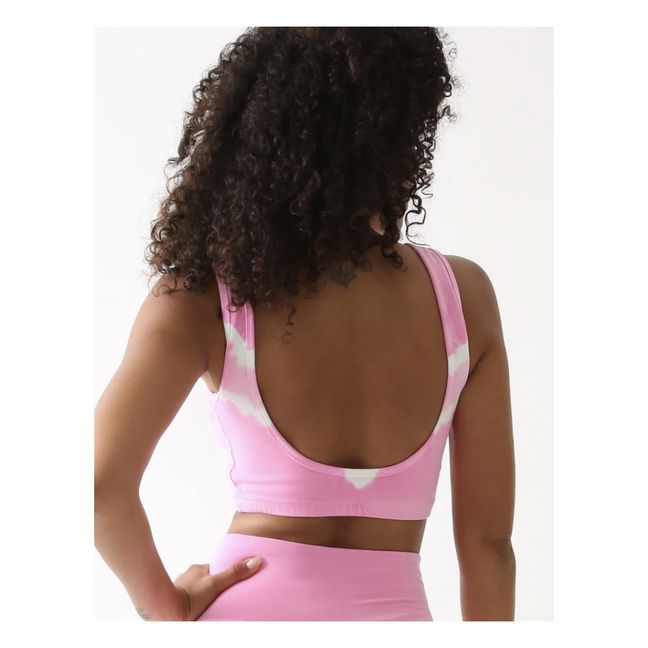 Sirena Herringbone Crop Top | Rosa