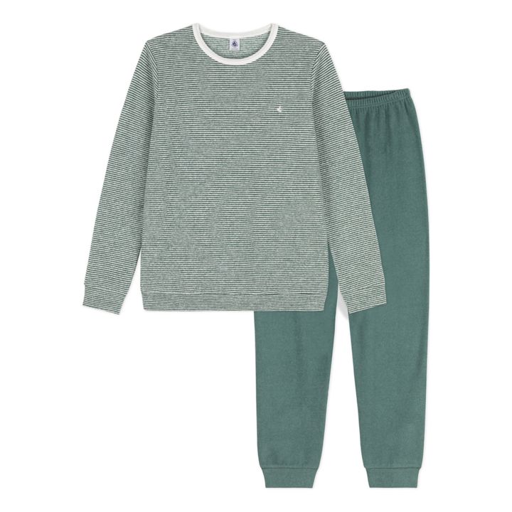 Castelli Organic Cotton and Recycled Modal Pyjamas - Adult Collection  | Verde scuro- Immagine del prodotto n°0