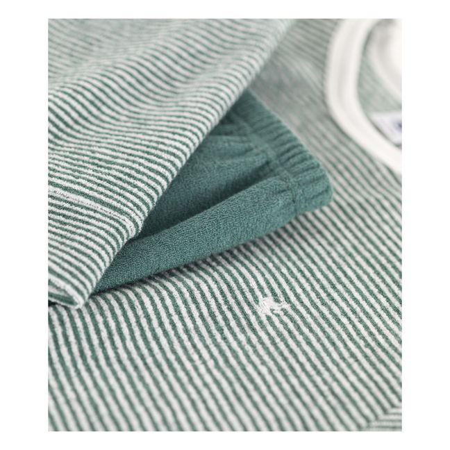 Pyjama Coton et Modal Recyclé Castelli - Collection Adulte - Vert foncé