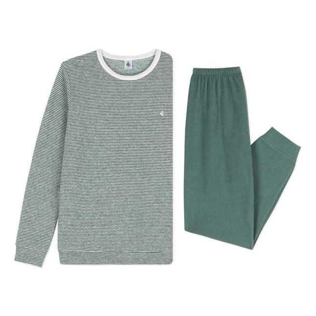 Castelli Organic Cotton and Recycled Modal Pyjamas - Adult Collection  | Verde Oscuro