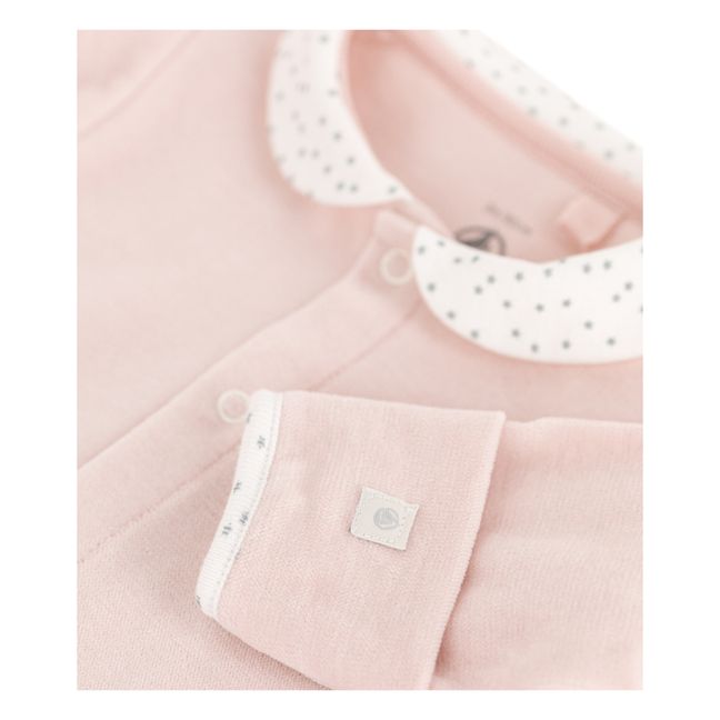 Cagneux Organic Cotton Velour Pyjamas | Pink