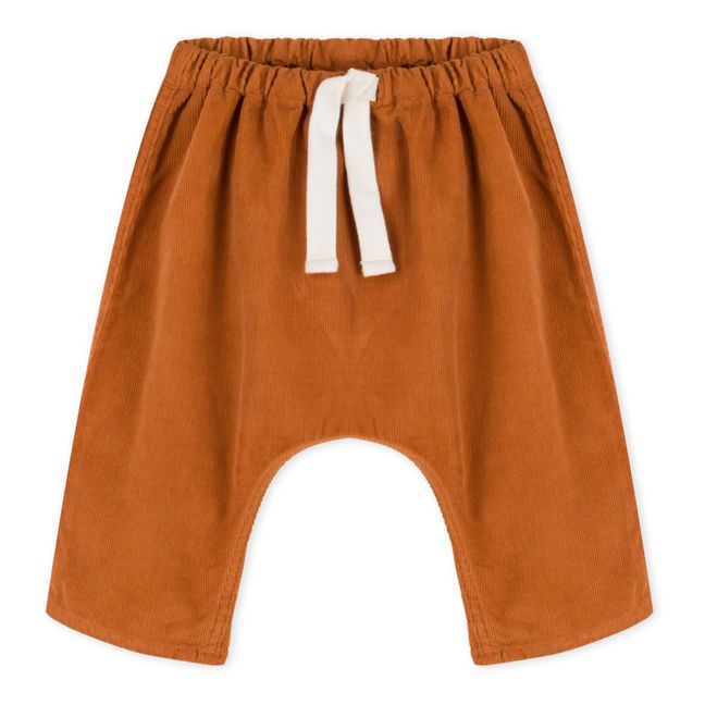 Pantalon Velours Coton Bio Cracky Orange
