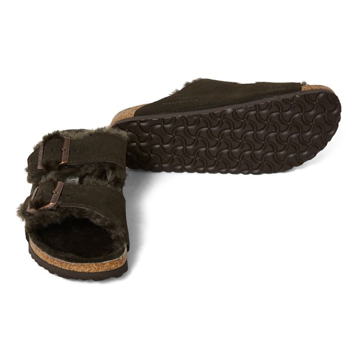 Arizona Shearling Sandals - Adult Collection - Chocolate- Product image n°1
