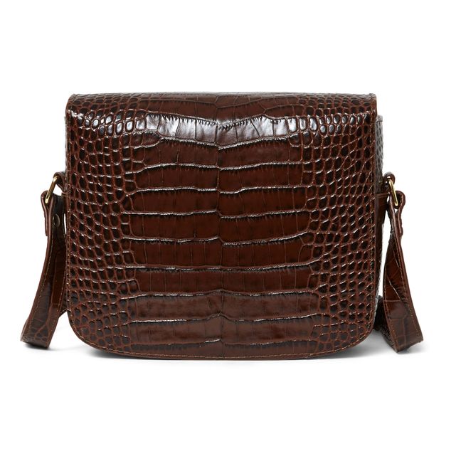 Bolso Iris de cuero | Marrón