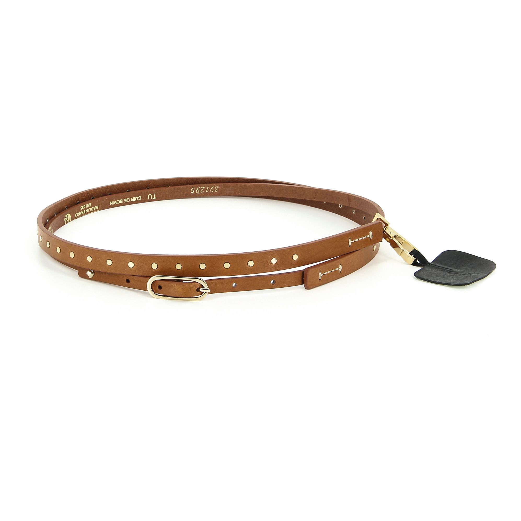 Fonette Studded Belt | Camel