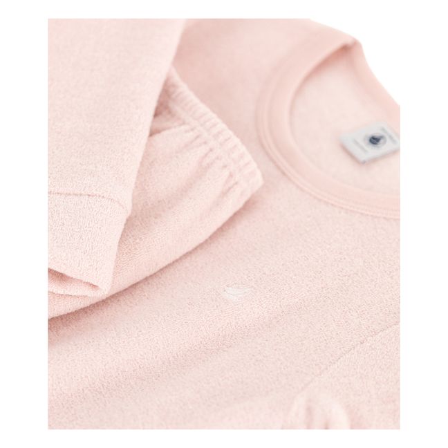 Cison Recycled Terry Cloth Pyjamas Pale pink