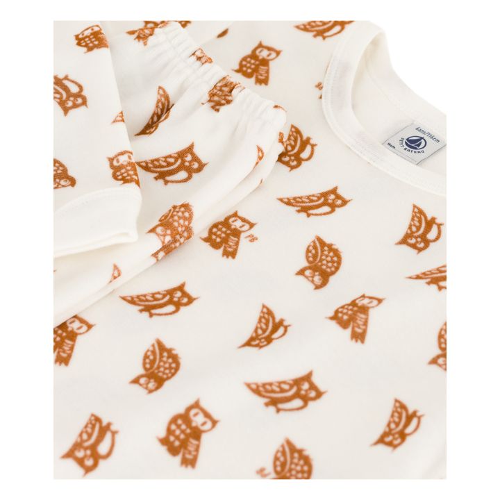 Christen Organic Cotton Velour Pyjamas | Crudo- Imagen del producto n°1