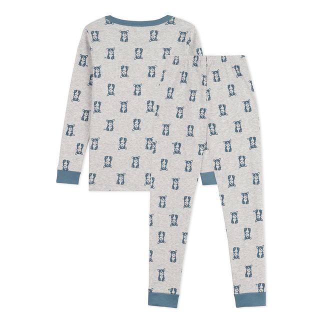 Christen Organic Cotton Velour Pyjamas Blu