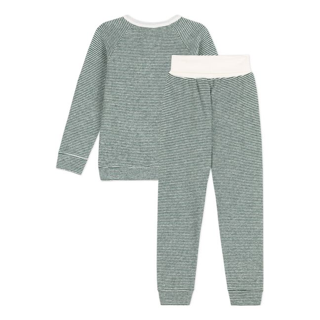 Castelli Recycled Terry Cloth Pyjamas | Grey blue