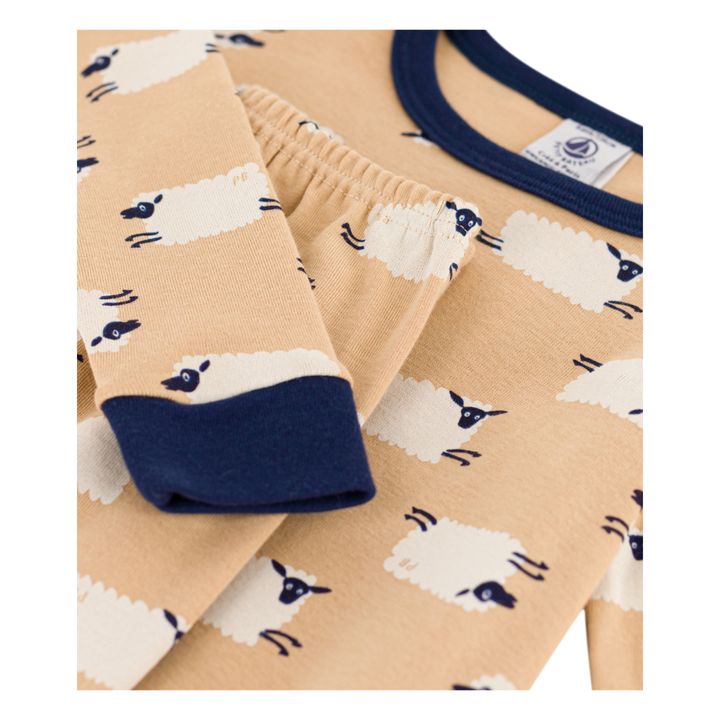 Chiffre Organic Cotton Pyjamas | Beige- Product image n°1