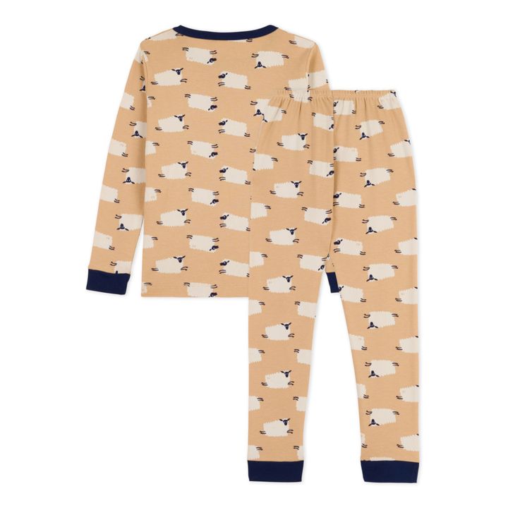 Chiffre Organic Cotton Pyjamas | Beige- Product image n°3