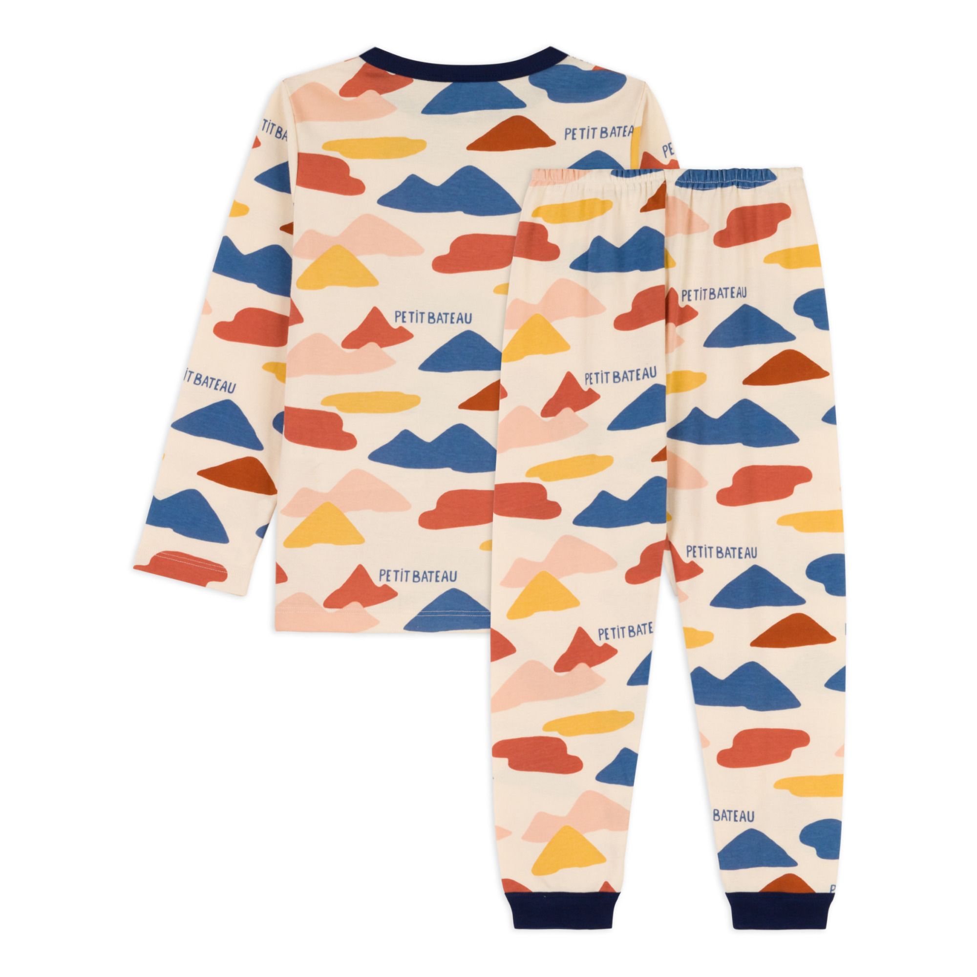 Chuchote Organic Cotton Pyjamas Ecru Petit Bateau Fashion Children Chuchote Organic Cotton Pyjamas Ecru Petit Bateau Fashion Children