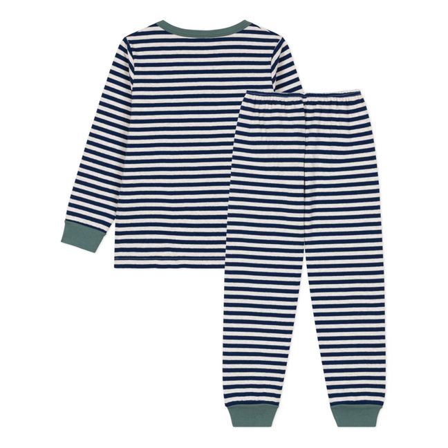 Pyjama Coton Tubique Clément Bleu marine