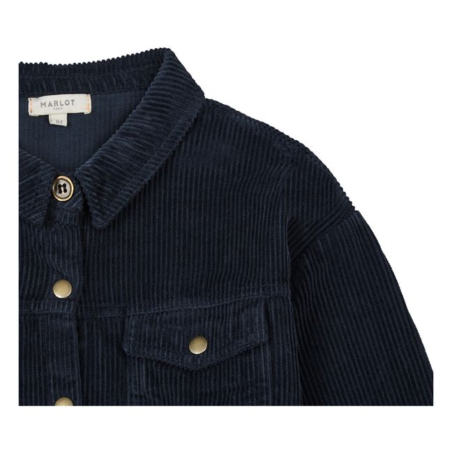 Sachou Corduroy Shirt - Marlot x Smallable Exclusive | Navy blue