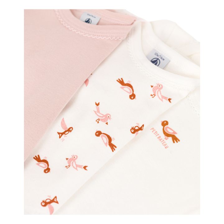 Pionette Organic Cotton Baby Bodysuits - Set of 3 | Crudo- Imagen del producto n°1