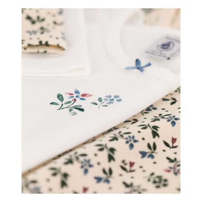Fleurette Organic Cotton Long Sleeve T-shirts - Set of 2 | Seidenfarben