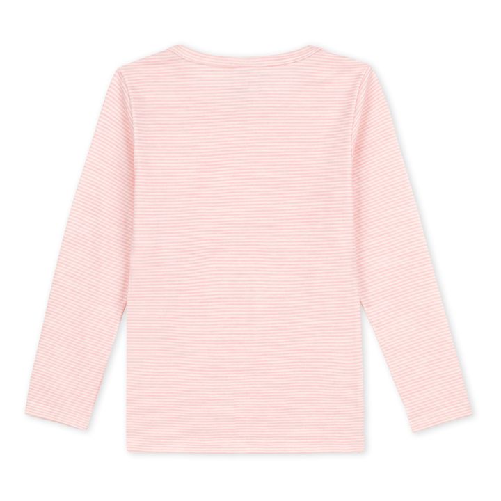 Striped Cotton and Wool Long Sleeve T-shirts | Rosa- Imagen del producto n°2