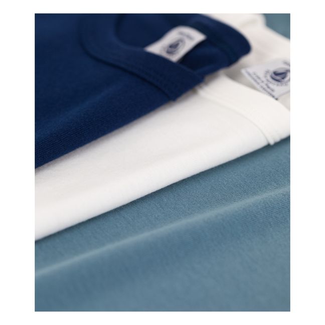 Organic Cotton T-shirts - Set of 3 Navy blue