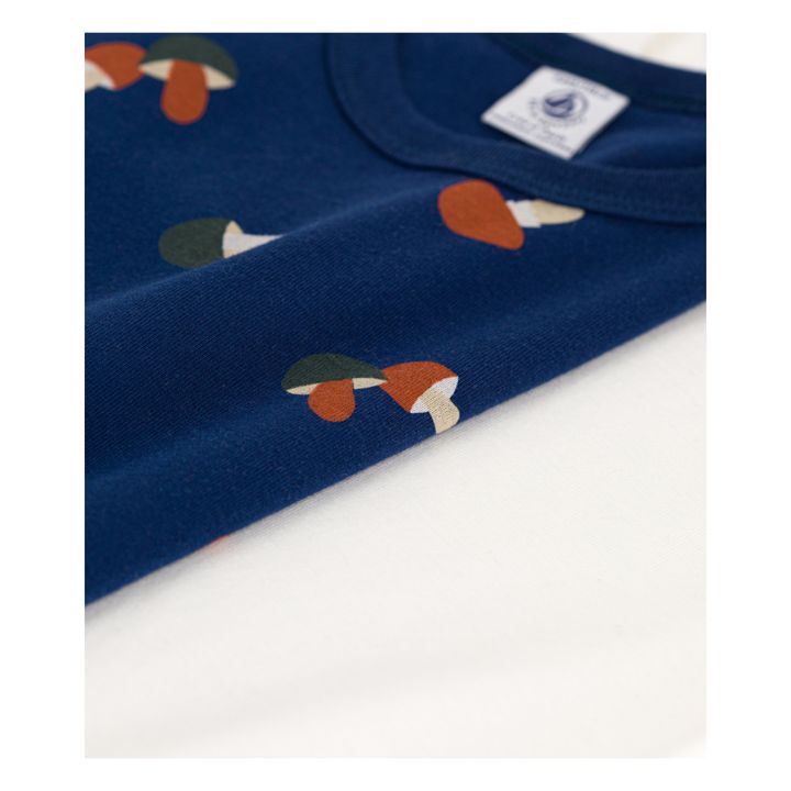 Organic Cotton Mushroom T-shirts - Set of 2 | Blau- Produktbild Nr. 1