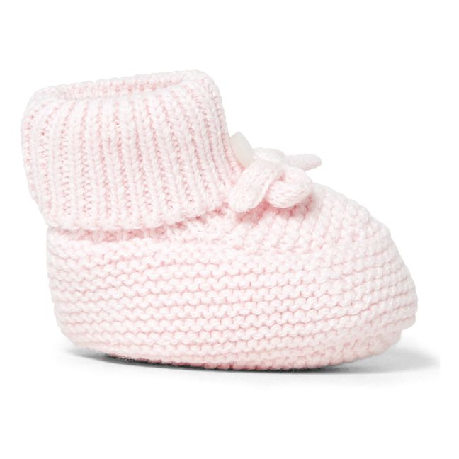 Cotton, Wool and Cashmere Booties Rosa Palo