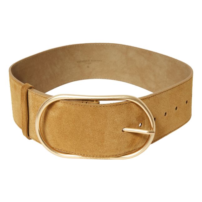 Gürtel Iris aus Wildleder 63mm | Braun