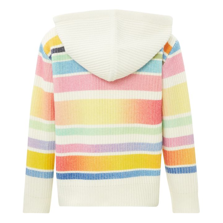 Bo-Kapp Striped Merino Wool Knit Sweatshirt Ecru- Product image n°2