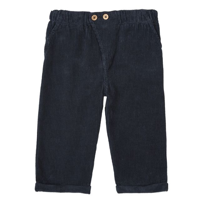Marlito Corduroy Trousers - Marlot x Smallable Exclusive Navy blue