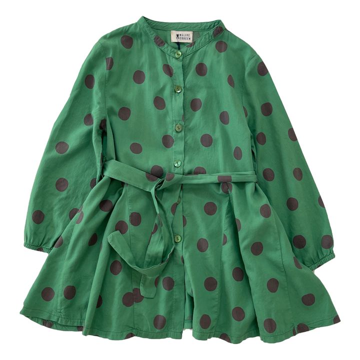 Upcycled Polka Dot Dress | Verde- Imagen del producto n°0
