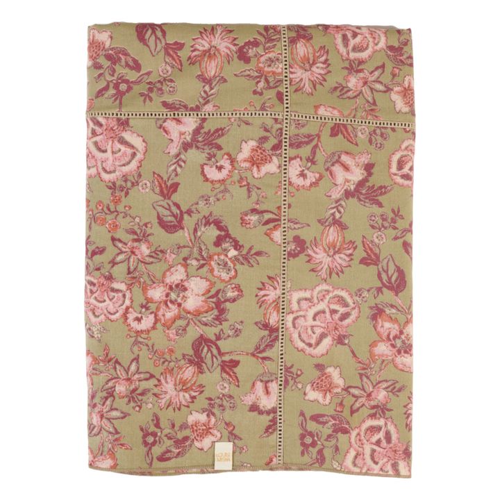 Carla Organic Cotton Tablecloth Verde Kaki- Imagen del producto n°0