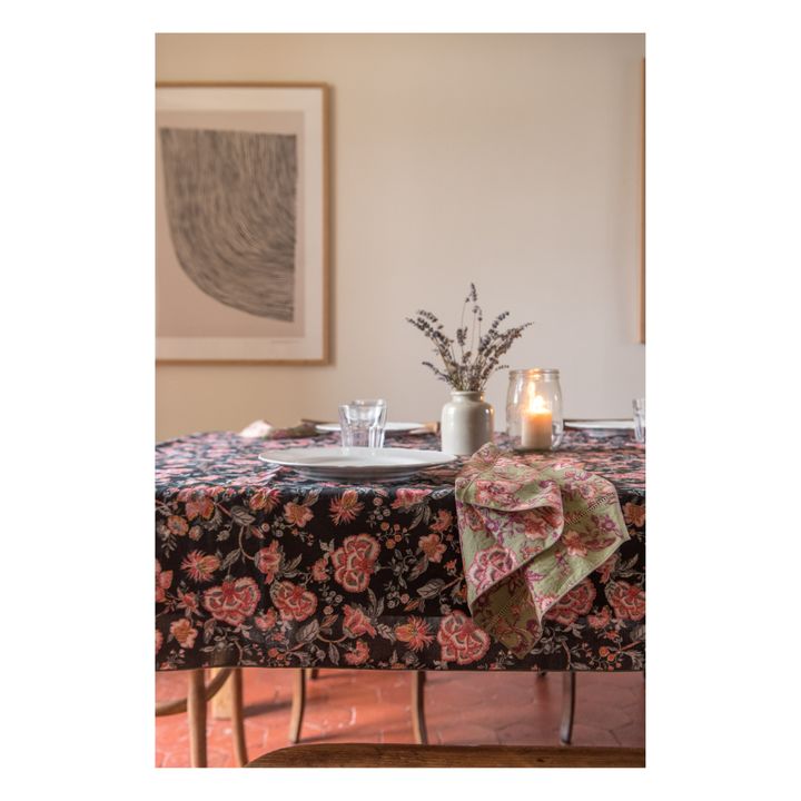 Carla Organic Cotton Tablecloth Carbón- Imagen del producto n°3