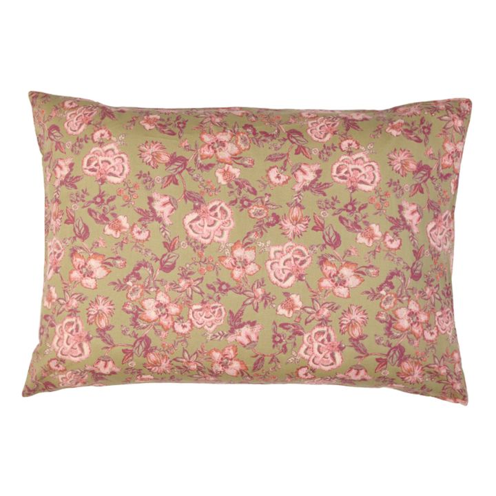 Valerie Organic Cotton Pillowcase Verde Kaki- Imagen del producto n°0