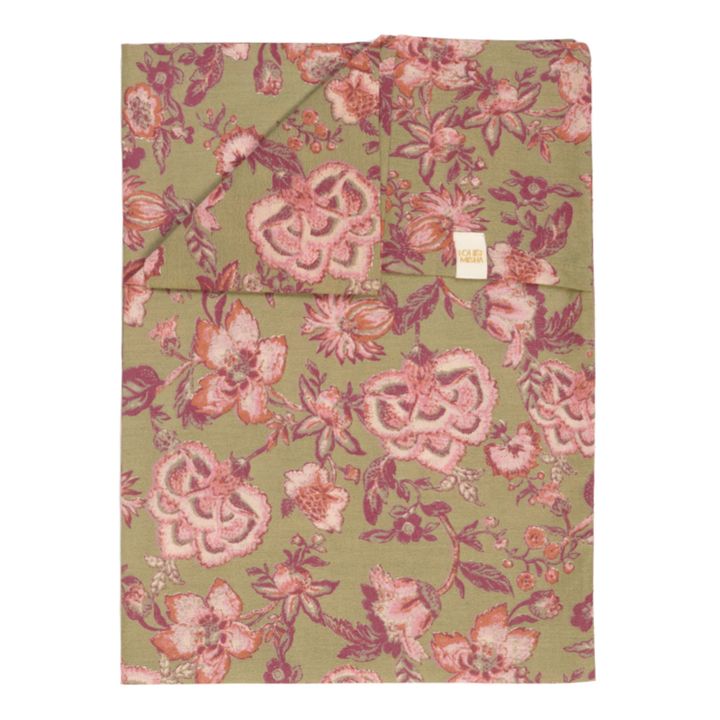 Valerie Organic Cotton Pillowcase Verde Kaki- Imagen del producto n°2
