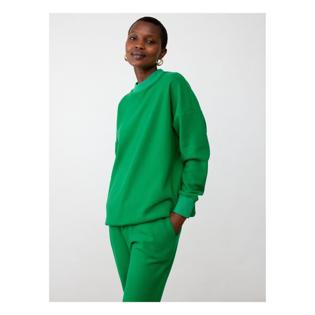 Travis Woollen Sweatshirt | Emerald green