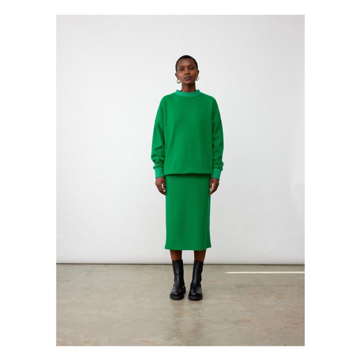 Travis Woollen Sweatshirt | Smaragdgrün- Produktbild Nr. 5