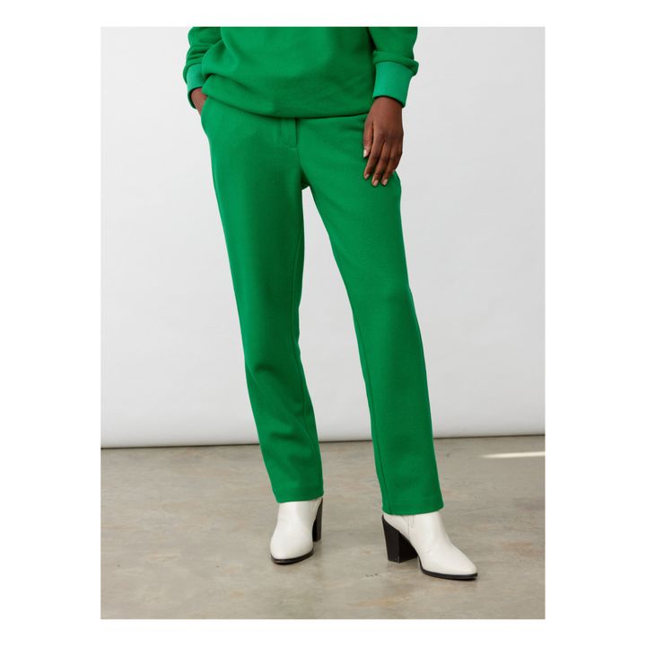 Porter Woollen Trousers | Smaragdgrün- Produktbild Nr. 2
