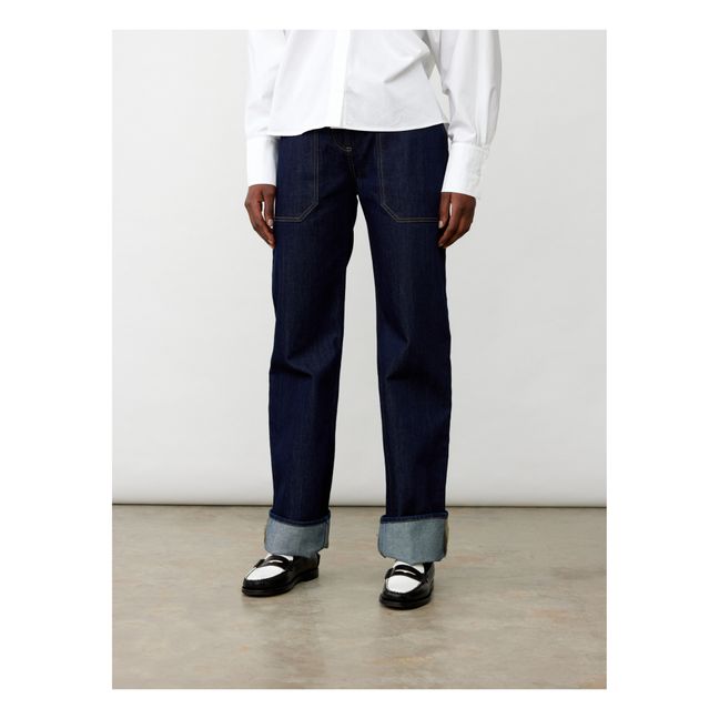 Pamala Long Jeans | Indigo blue