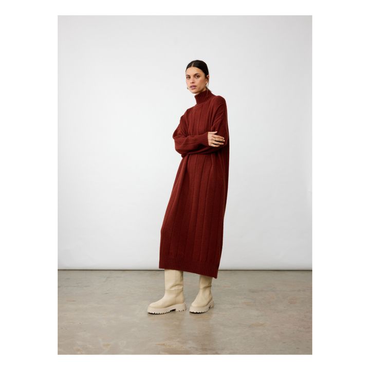 Kamilla Knit Dress Rust Collectors Club Fashion Adult