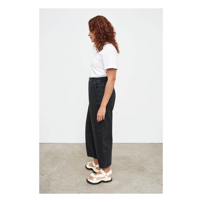 Organic Cotton Balloon Jeans | Nero