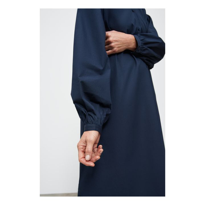 Poppy Organic Cotton Dress | Navy- Produktbild Nr. 3