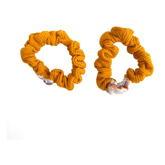 Jersey Scrunchies - Set of 2 | Gelb
