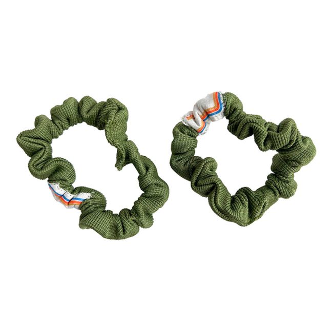 Jersey Scrunchies - Set of 2 | Verde